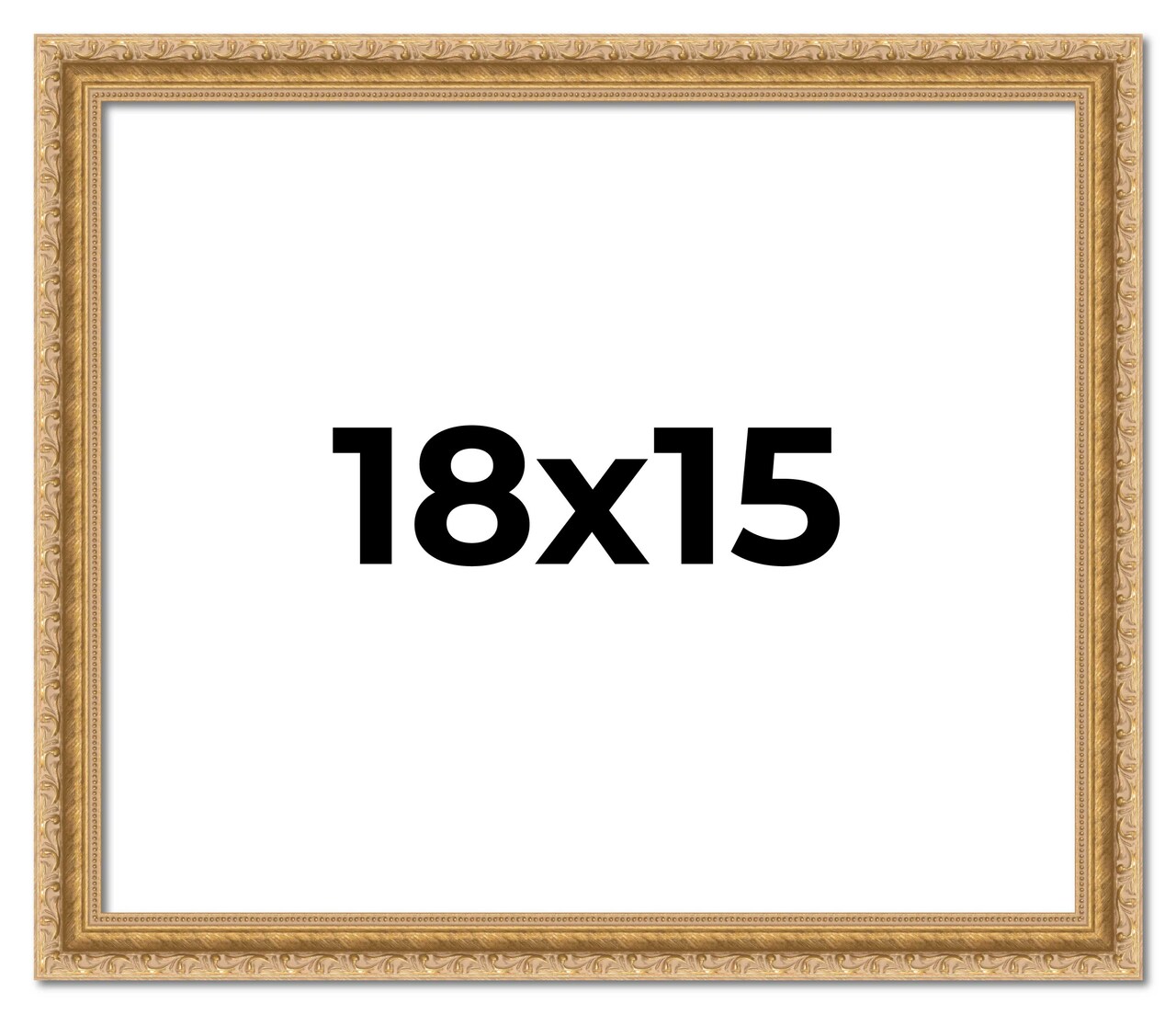 Refined Gold Picture Frame - UV Acrylic, Backing Board, Hanging Hardware Included